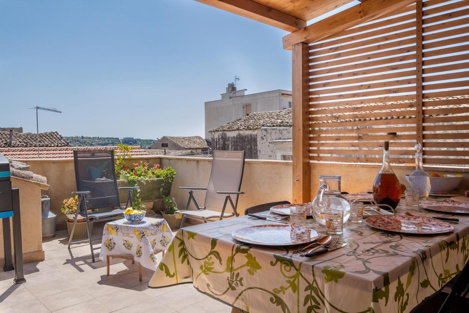 Si-Moutique Le Case Degli Avi Barocche, Con Terrazza Panoramica Modica Zewnętrze zdjęcie